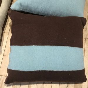 Jonathan Adler Brown and Light Blue Pillows Case